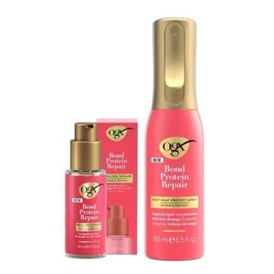 OGX Bond Protein Repair Heat Protect Spray & Sealing Serum BUNDLE